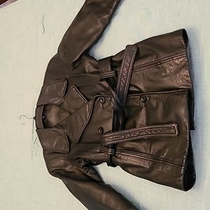 Preston and York black leather jacket